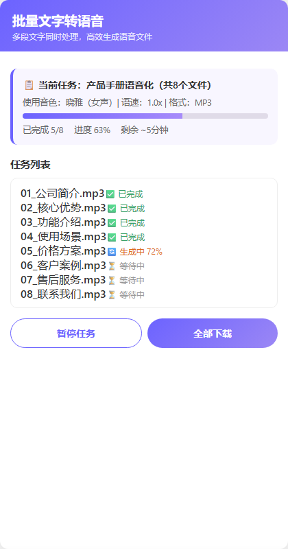 批量转换